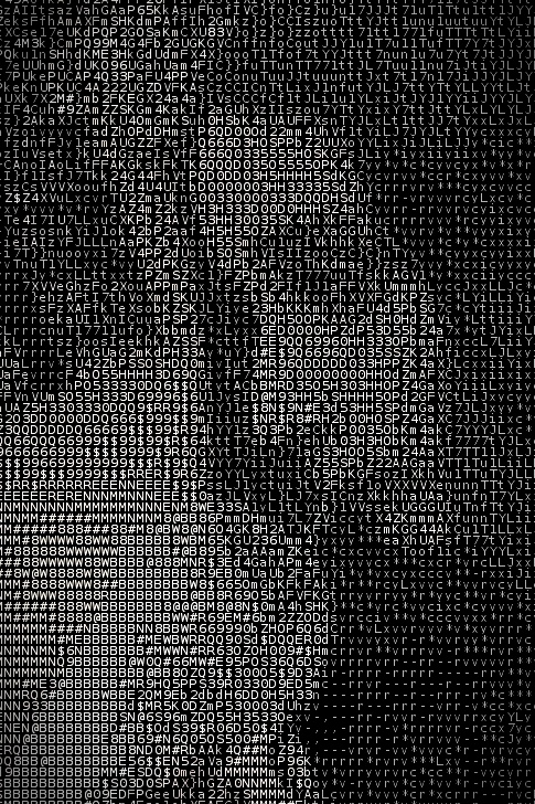 ascii art lady drinking from straw